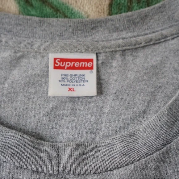 Supreme Heather Gray Tee - Picture 3 of 4